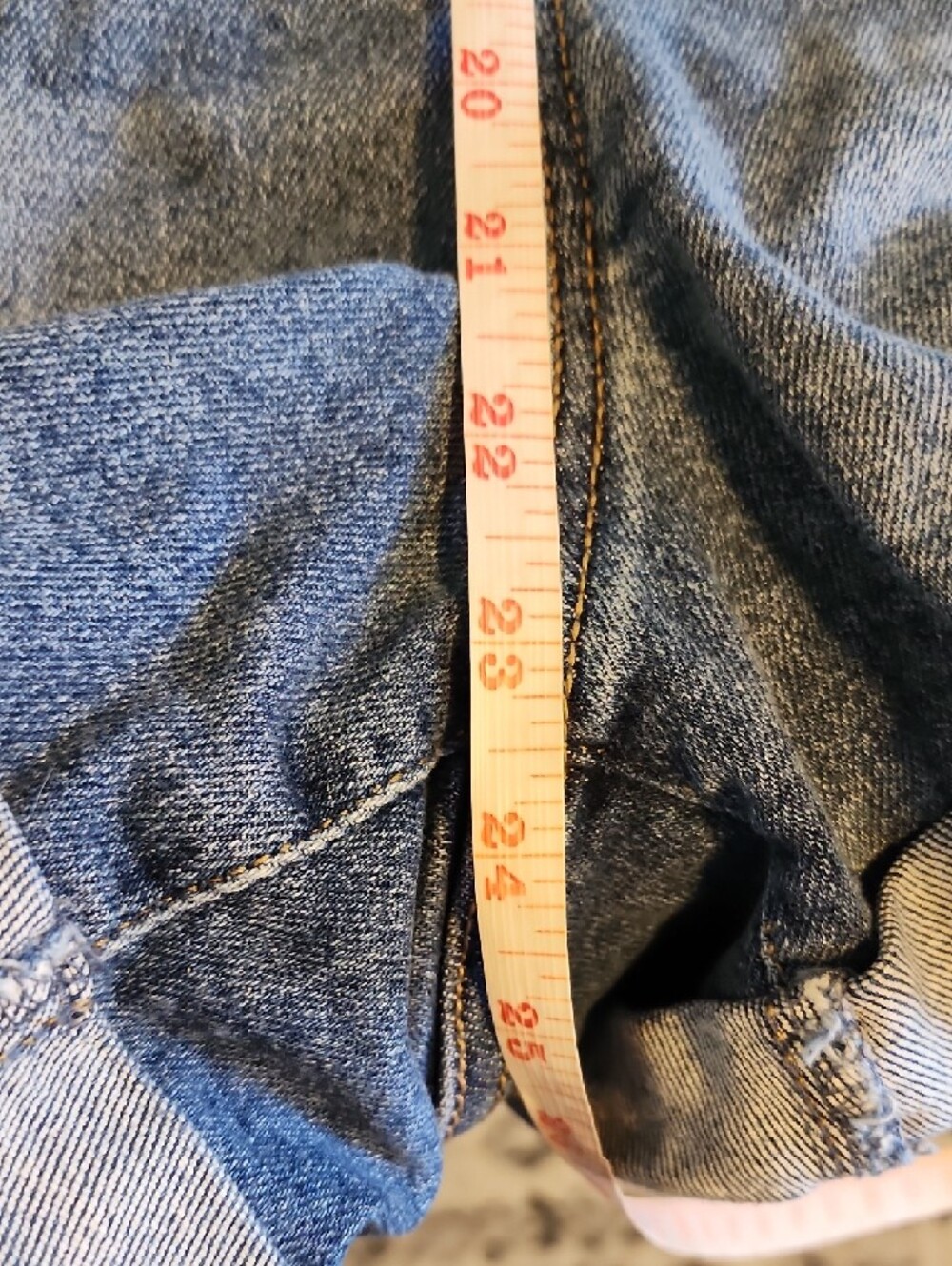 Ava & Viv Classic Blue Denim Overalls Size Youth 18 - Picture 8 of 9